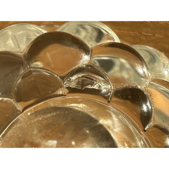 Crystal Raspberry Bubble Votive Candle Holders set of 4 - Picture 10 of 10